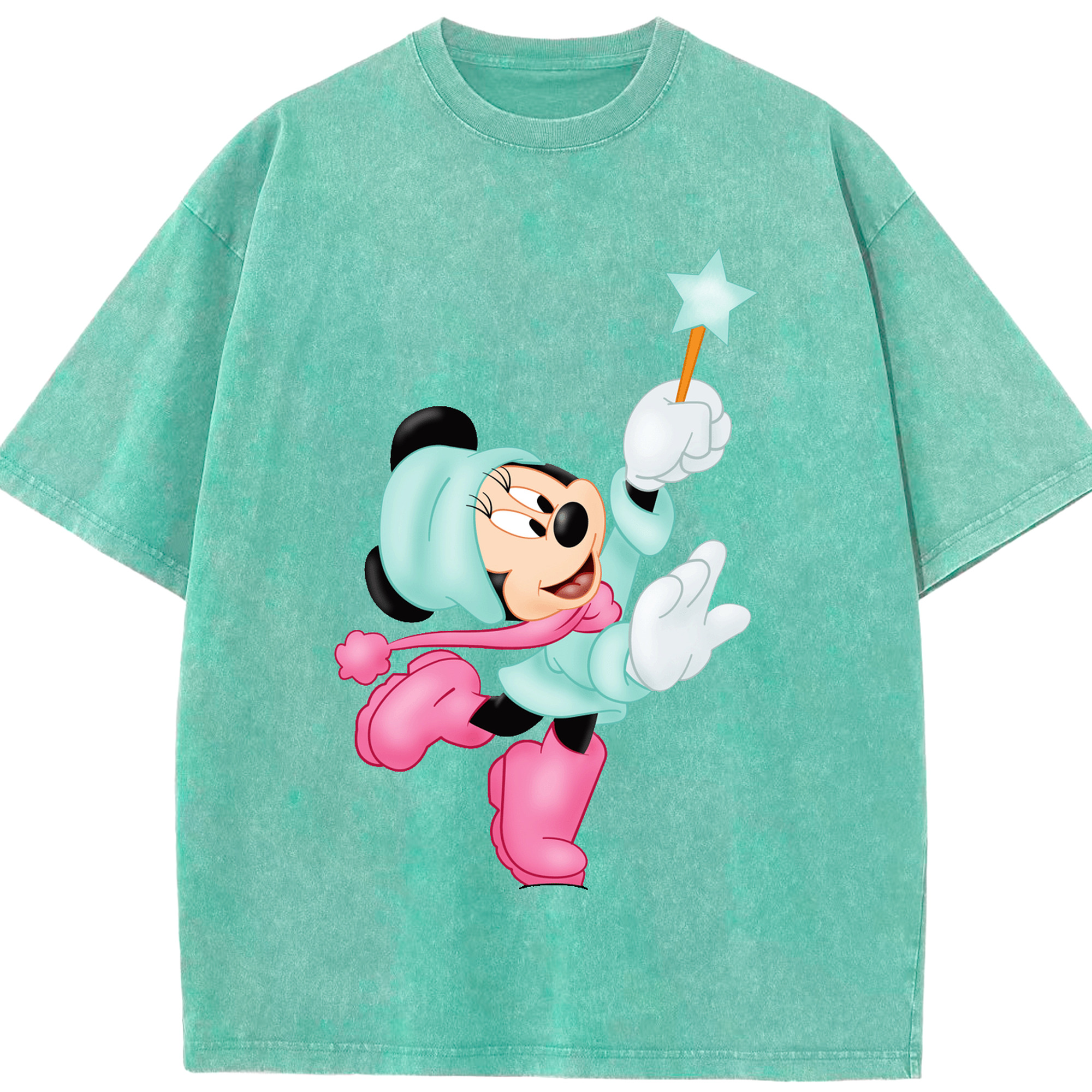 （画像用） ミッキーマウス Mickey Mouse 綿100% ヴィンテージ風 半袖Tシャツ（フロントプリント）
